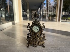 Orologio Parigina Francese Dorata Inizio ‘900 Con Quadrante Apribile E Lavorata