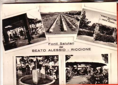 Cartolina riccione b - riccione, b/n