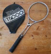 WILSON T5000 | Racchetta da tennis vintage e custodia | Telaio in acciaio 18x18 365g ottime condizioni