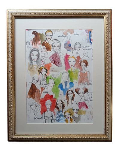 Quadro dipinto moda - quadro,