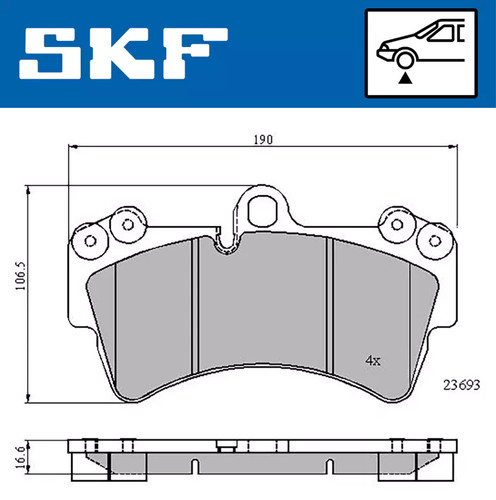 Kit pastiglie freno - , anteriore