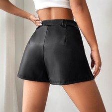 Pantaloni streetwear pelle Y2K