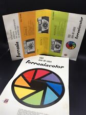 FERRANIA LOTTO PUBBLICITARIO POSTER CARTONATI + DEPLIANT PUBBLICITARI 1961 