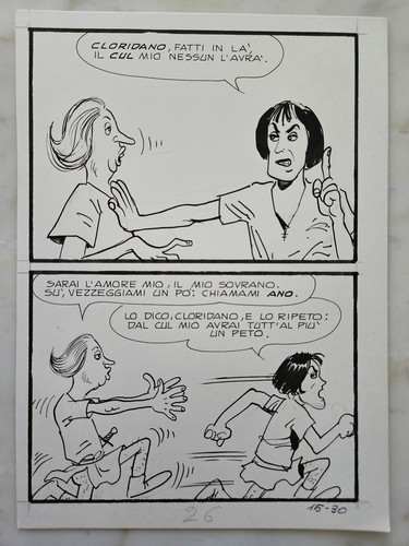 Milo manara tavola originale - tavola,