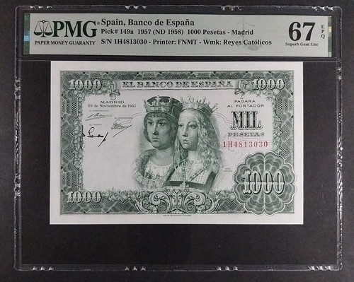 1000 pesetas 1957 reyes - 1000,