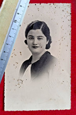 Cartolina d'epoca -Foto Tematica busto di donna- Eusebi -Fano anni 1930 -n.v.