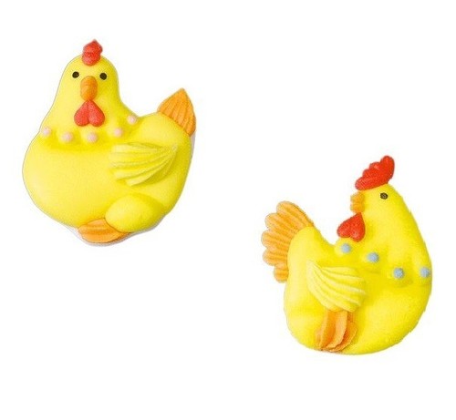 Gallo gallina zucchero 2 - gallina,