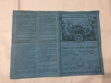FOGLIO DI CONGEDO 115° REGGIMENTO FANTERIA MOTORIZZATO MORAZZONE VARESE 1936