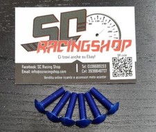 VITI IN ERGAL CARENA TESTA BOMBATA TCBEI M5X20 6 PEZZI BLU