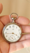 OMEGA SILVER 0,800 OROLOGIO DA TASCA UOMO ARGENTO POCKET WATCH MONTRE A GOUSSET