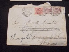 Busta d'epoca francobolli del Regno D'Italia (Michetti) 10 cent e 20 cent