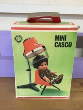 MINI CASCO ASCIUGA CAPELLI CON POLTRONA BIELLI HAIR DRYER CASQUE VINTAGE DOLL