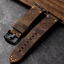 Leather Watch Strap for Apple
