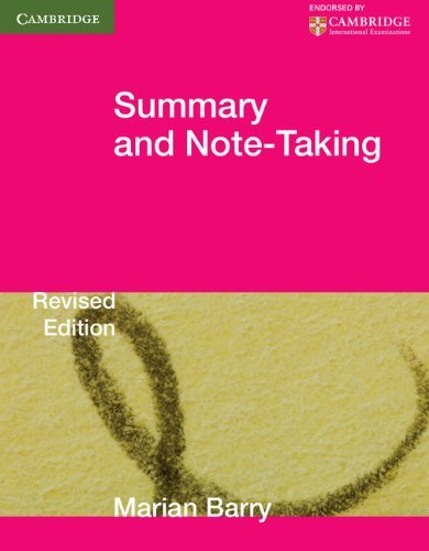 Summary and note taking - summary,