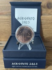 ITALIA 2025  AGRIGENTO CAPITALE ITALIANA CULTURA RAME 5 EURO