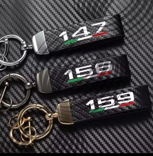 Portachiavi Alfa Romeo In Fibra Di Carbonio- Stile Italiano Sportivo
