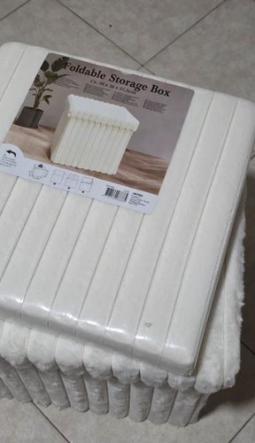 Pouf contenitore bianco