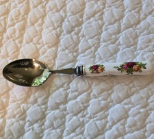 OLD COUNTRY ROSES ROYAL ALBERT CUCCHIAIO MARMELLATA PLACCATO ARGENTO