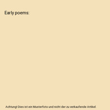 Early poems, Burgess, Brian