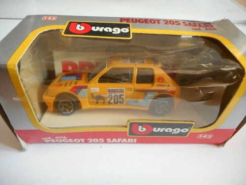 Bburago burago peugeot - peugeot, 205