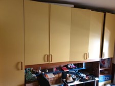 armadio x cameretta, cameretta 3,20 mt con letto a ponte + libreria scrivania . 