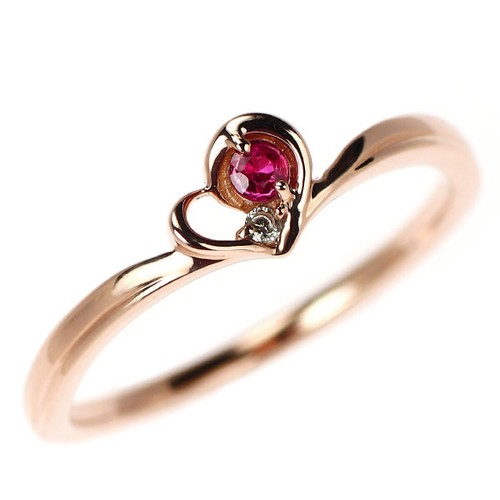 Anello cuore con diamanti