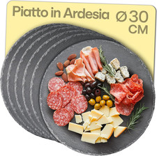 Piatto Tondo in Ardesia Da 30