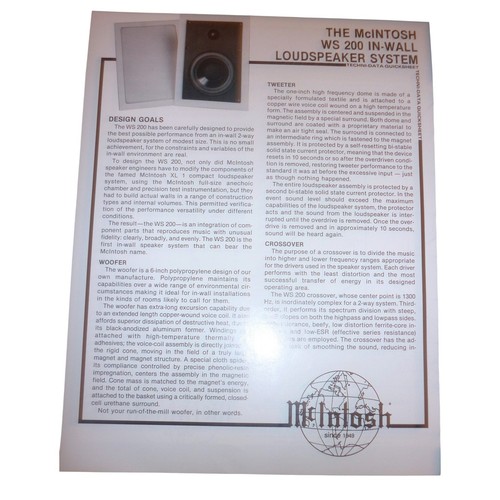 Mcintosh 200 sistema di - mcintosh,