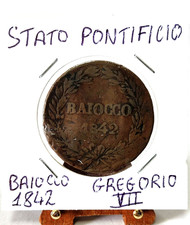 Stato Pontificio Baiocco 1842