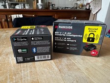 2X Parkside PAPS 204 A1 4Ah 20V Batterie Smart con Bluetooth