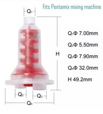 50 pezzi punte di miscelazione