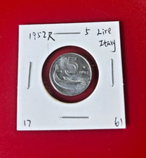 1952 lire italy coin - 5,