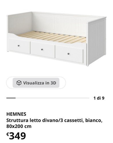 Divano letto hemnes - divano,