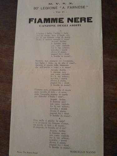 Arditi fiamme nere canzone - arditi,,