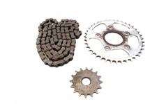 AP8107110 KIT TRASMISSIONE CATENA CORONA PIGNONE APRILIA RS 125 2003