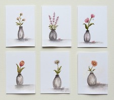 ACEO Originale Floreale Set di