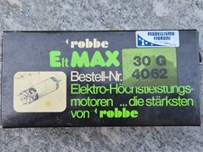 Motore elettrico vintage con riduttore per aeromodelli.