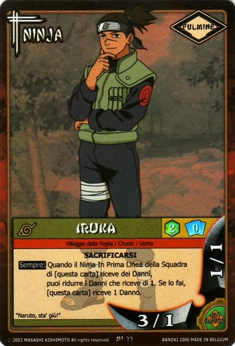 Naruto card game iruka - iruka, ni-22