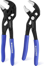 WOKRPRO Set Di 2 Pinze Idraulico Da 180 Mm, Pinza Regolabile, Pinza a Pappagallo