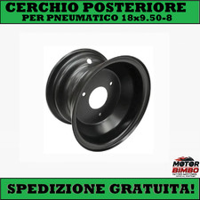 Cerchio Posteriore 8 Pollici 3 Fori per Pneumatico 18x9.50-8 Mini Quad ATV Buggy