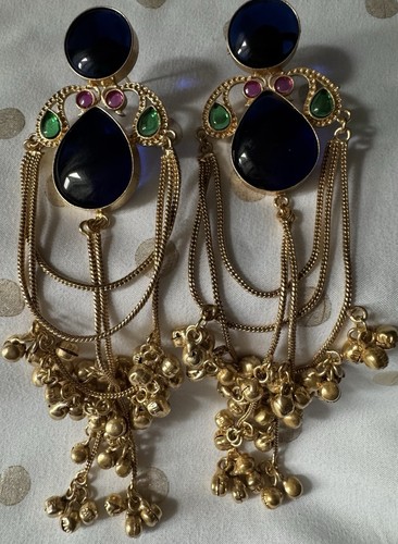 Orecchini jhumka pendenti - orecchini,