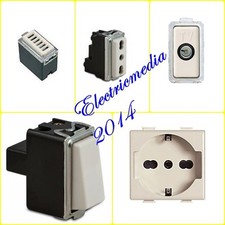 SERIE MAGIC COMPATIBILE INTERRUTTORI PRESE TV  SUPPORTI DEVIATORI BIPOLARE 