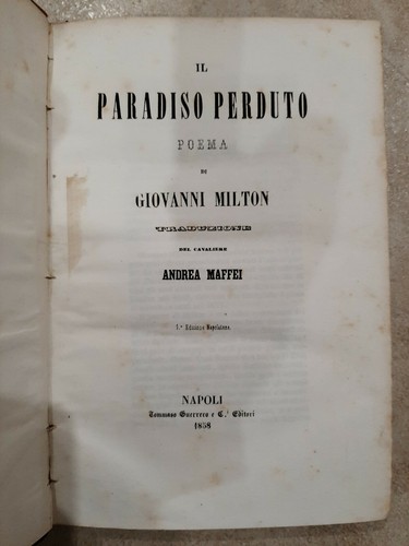 Antico libro ottocentina - antico,
