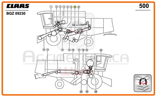 Mietitrebbia claas 0006033361 - claas,