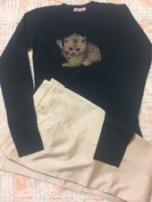 Re-Hash Pantaloni Beige Tg.27 e T-shirt Romeo&Julieta Blu Tg.12/13 anni