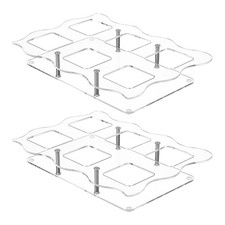 2x supporti per cupcake, porta coni gelato, espositori da tavolo in acrilico per