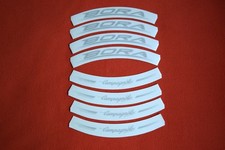 SET DECALCOMANIE RICAMBIO CERCHIO NERO CAMPAGNOLO BORA 1999 PER 2 CERCHI