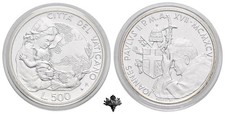 VATICANO 500 lire 1995 FDC ARGENTO Papa Giovanni Paolo II