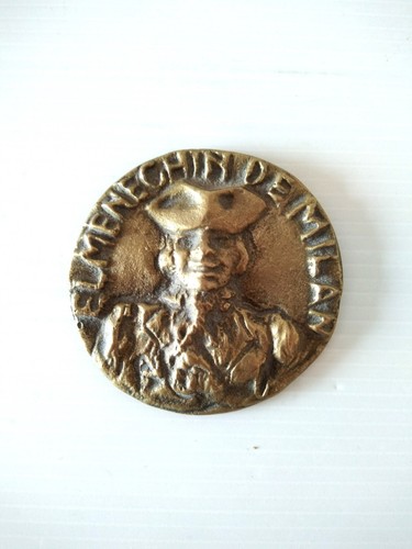 Medaglia fermacarte ottone - medaglia,