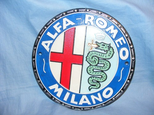 Alfa romeo milano car sign - romeo,